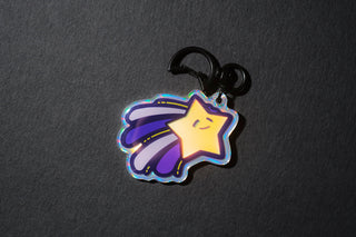 Shooting Star - Holographic Keychain
