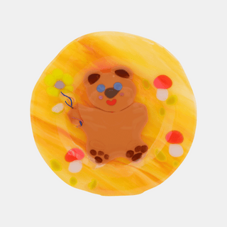 Teddy Bear Glass - Vinyl Sticker (designed by Lawn Bowls)
