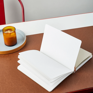 A5 Journal (Signature Series) - Vegan Leather Cover - Ruled, Square Grid or Blank