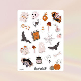 Lovely Haunting - Burnt Orange Sticker Sheet-Stash World