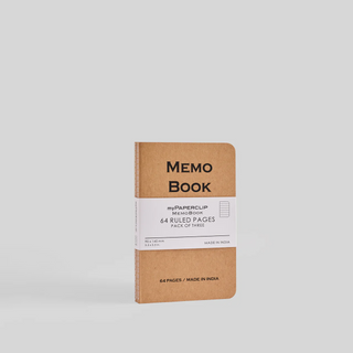 Memo Book Centre Thread A6 Notebook (Pack of 3)