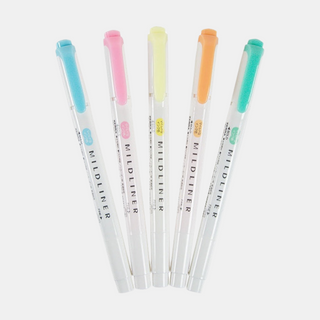 Mildliner Double Sided Highlighters - Fluorescent (Singles)