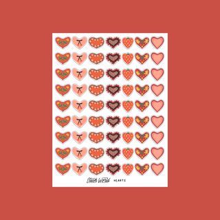 Mini Hearts - Sticker Sheet