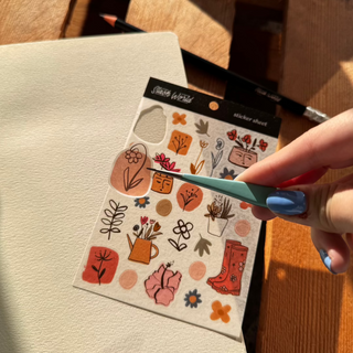 Peaceful Garden - Washi Paper Sticker Sheet