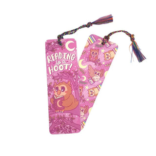 Reading Is A Hoot! Bookmark with Tassel-Stash World