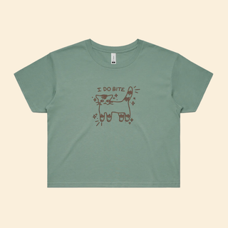 I Do Bite Crop - Reality Check Shirt