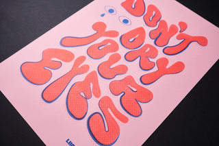 Don't Dry Your Eyes - Risograph A3 Print
