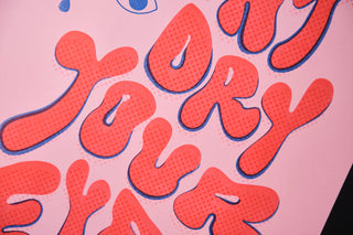 Don't Dry Your Eyes - Risograph A3 Print