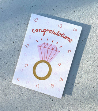 Wedding / Engagement Congratulations - Greeting Card