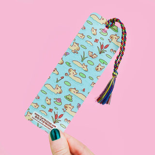 Reading Makes Me Capy - Bookmark with Tassel