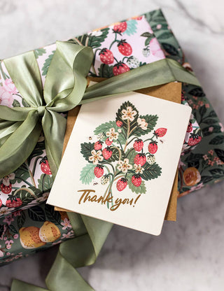 Thank You - Strawberries Greeting Card