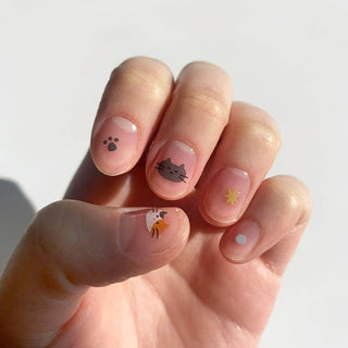 1185: Deco Cats - Sticker Sheet (Nail Stickers)