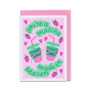Matcha Made In Heaven - Greeting Card (Risograph)