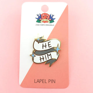 He/Him Pronoun - Enamel Pin