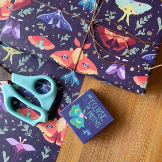 An Eclipse of Moths Single Wrapping Paper Sheet