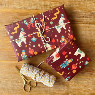Festive Single Wrapping Paper Sheet