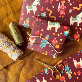 Festive Single Wrapping Paper Sheet