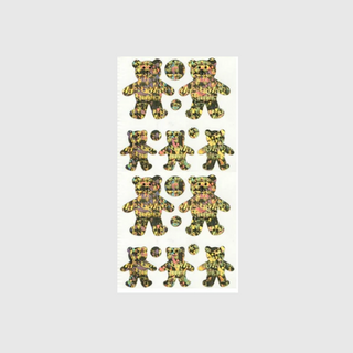 Teddies (Gold) - Prismatic Stickers