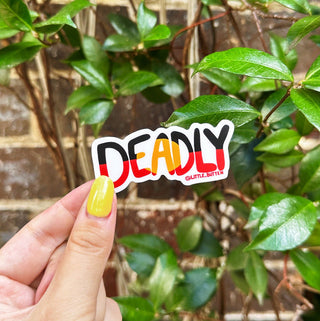 Deadly Vinyl Sticker-Stash World