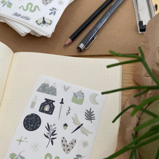Lovely Courage - Green Sticker Sheet-Stash World