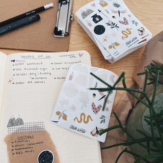 Lovely Courage - Mustard Sticker Sheet-Stash World