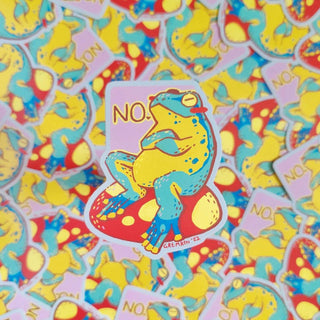 No Frog Vinyl Sticker-Stash World