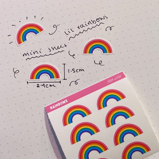 Rainbow - Mini Sticker Sheet-Stash World