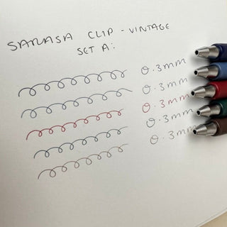 Sarasa Clip Nano 5 Colour Pen Set - Vintage-Stash World
