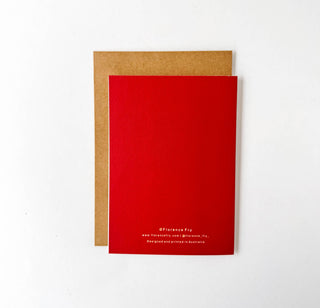 Merry Christmas Red Quilt - Greeting Card