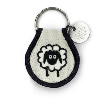 Sheep - Embroidered Keychain