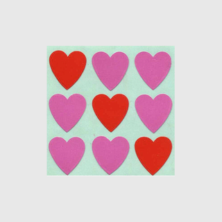 Heart Sticker Sheets - Off the Roll (Prismatic / Sparkly)