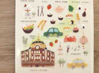 1082: Daily in Tokyo - Sticker Sheet-Sticker Sheets-Stash World