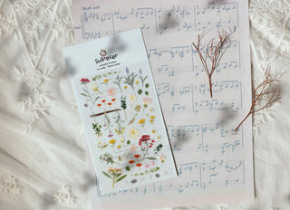 1089: Flower Letter - Sticker Sheet-Sticker Sheets-Stash World