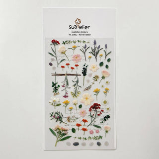 1089: Flower Letter - Sticker Sheet-Sticker Sheets-Stash World