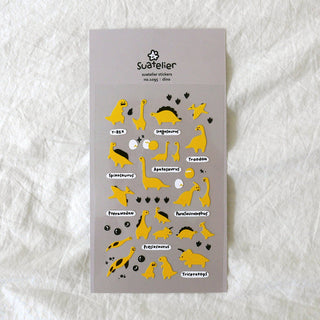 1095: Dinos - Sticker Sheet-Sticker Sheets-Stash World