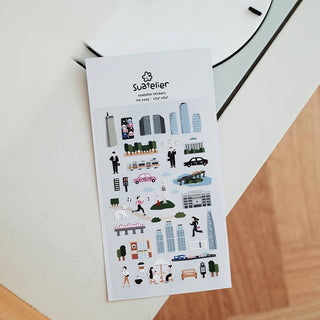 1105: City! City! - Sticker Sheet-Sticker Sheets-Stash World