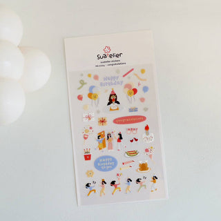 1114: Congratulations - Sticker Sheet-Sticker Sheets-Stash World