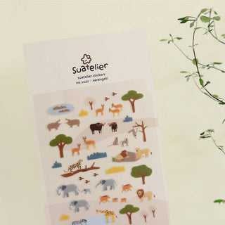 1122: Serengeti - Sticker Sheet-Sticker Sheets-Stash World