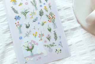 1124: Fleur - Sticker Sheet-Sticker Sheets-Stash World