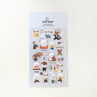 1125: Work and Work - Sticker Sheet-Sticker Sheets-Stash World