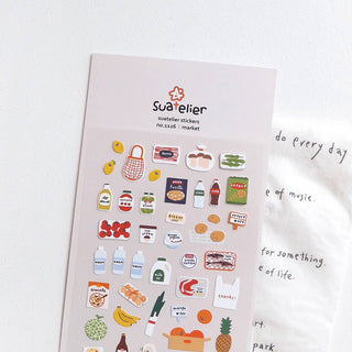 1126: Market - Sticker Sheet-Sticker Sheets-Stash World