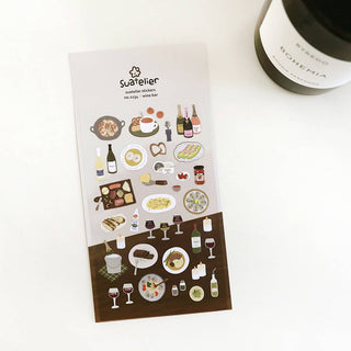 1134: Wine Bar - Sticker Sheet-Sticker Sheets-Stash World