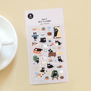1139: Cat's Catch! - Sticker Sheet-Sticker Sheets-Stash World