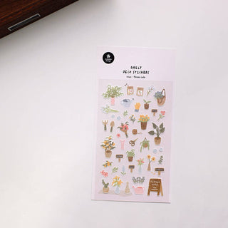 1142: Flower Cafe - Sticker Sheet-Sticker Sheets-Stash World