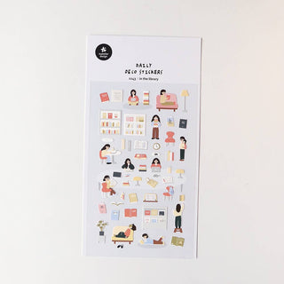 1143: In the Library - Sticker Sheet-Sticker Sheets-Stash World