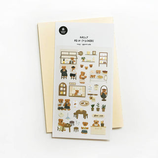 1145: Ggumi Cafe - Sticker Sheet-Sticker Sheets-Stash World