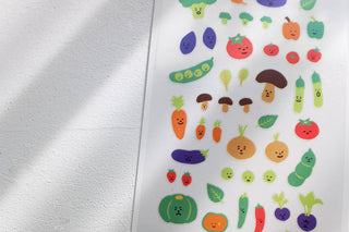 1153: Hehe Fruit and Vegetables - Sticker Sheet-Sticker Sheets-Stash World