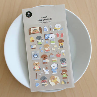 1159: Cleaning Day - Sticker Sheet-Sticker Sheets-Stash World