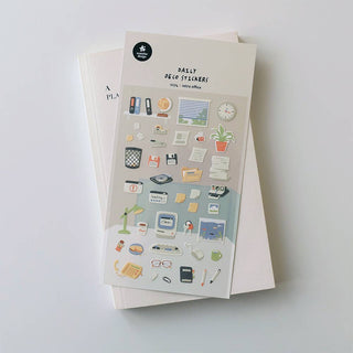 1174: Retro Office - Sticker Sheet-Sticker Sheets-Stash World