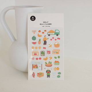 1180: Fruit Shop - Sticker Sheet-Sticker Sheets-Stash World